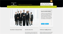 Desktop Screenshot of hollandsearch.com